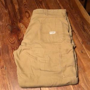 Wrangler men’s fleece lined carpenter Jeans